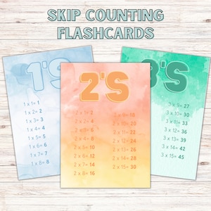 Wiskundige Flashcards, Tellen overslaan, Meetkunde, Rekenequivalenten, Wiskundige Wetten