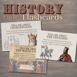 Tarjetas de memoria de historia del ciclo 2