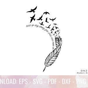 Mentale Gesundheit "Svg | Positive Zitate svg, Good vibes svg | Go Vögel svg, Hochfliegen träumen groß | Mind body soul, Sommer gute Laune