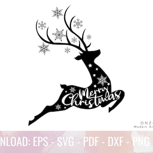 Cara de reno Svg / Feliz Navidad signo Png, Familia de renos Svg / Reno Feliz Navidad Svg, Santas Reno Svg / Ciervo lindo Svg