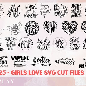 25 Sassy Svg Bundle | Girl Scout Svg, Good vibes Svg | Sassy little soul Svg, Women Empowerment Svg | Girls valentine Svg, Fashion girls Svg