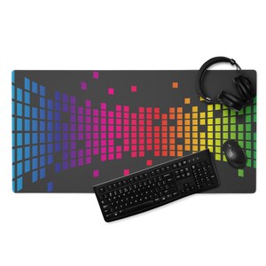 Rainbow Squares Gaming mouse pad