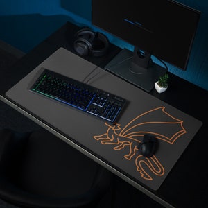 Orange Dragon Gaming mouse pad