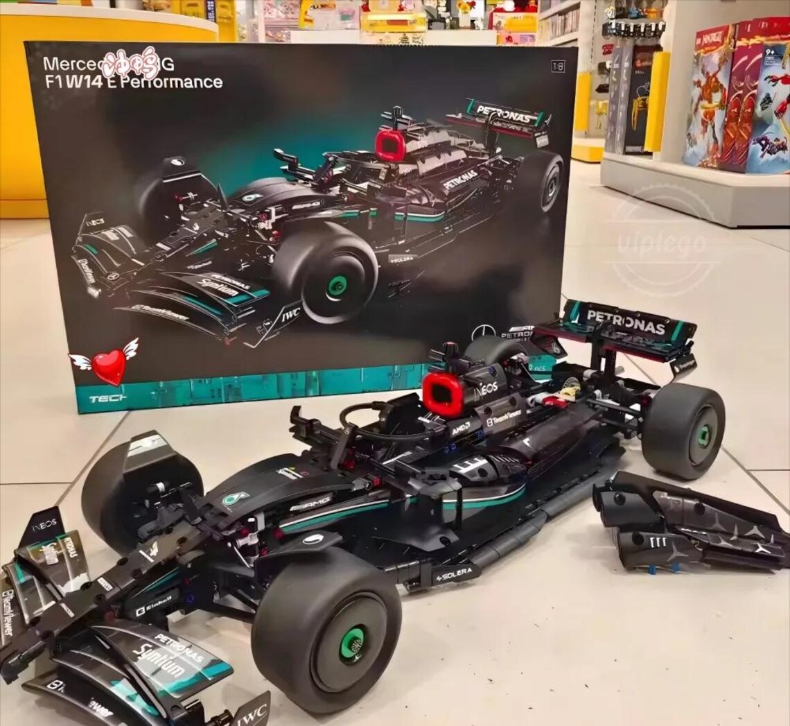 Mercedes-amg F1 W14 E Performance Racecar Building Blocks Model Kit ...