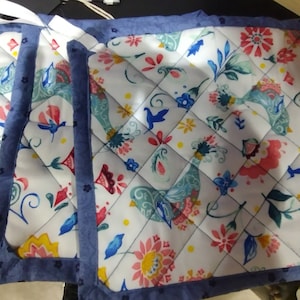 Handmade Cotton Pot Holders, Multi-functional Hot Pads, Heat Resistant Kitchen Accessories, Cooking Must-have