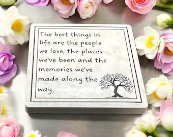 Handgemaakte keramische magneet: afscheidscadeau, inspirerend citaat