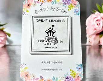 Keramische magneet Leaders, waarderingscadeau