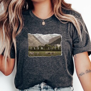 Rural Farming Tshirt, Farm Shirt, Farm Tshirt, Cows shirt, Cow shirt, Cow Tshirt, Rural shirt, Farm Life Shirt, Traditional Shirt, Farm Gift