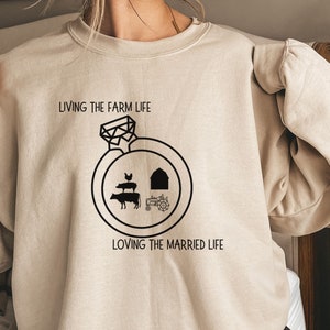 Farm Family Sweatshirt, Farm Shirt, Married Shirt, Couple Shirt, Rural shirt, Shirt For Farm Lover, Farm Lover Shirt, Farmer Life Sweatshirt