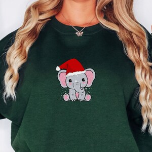 Elephant Christmas Shirt, Elephant Shirt, Cute Elephant Shirt, Elephant Lover Shirt, Merry Christmas, Holiday Party Gift, Christmas Gift