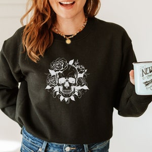 Skull Shirt, Custom Skull Shirt, Custom Skeleton Head Shirt, Skull Long sleeve shirt, Funny Shirt, Long sleeve shirt, Gift for Her or Him