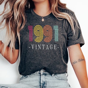1991 Vintage Shirt, 1991 Birthday Shirt, 32nd Birthday Gift, 32nd Birthday Gift Shirt, 1991 Vintage Tee, 1991 Retro Shirt, Vintage Birthday