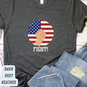 Fight for Trump T-shirt, shirt Amerikaanse vlag, Pro Trump-shirt, Pro America-shirt, shirt Trump 2024, shirt Republikeinse, MAGA 2024