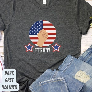 Fight for Trump T-shirt, shirt Amerikaanse vlag, Pro Trump-shirt, Pro America-shirt, shirt Trump 2024, shirt Republikeinse, MAGA 2024