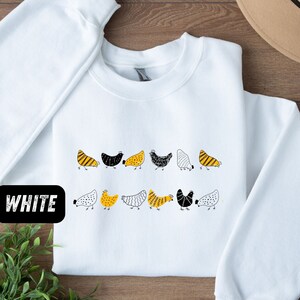 Cute Chicken Sweatshirt, Chicken Sweatshirt, Farm Sweatshirt, Mother&#39;s Day Gift, Gift for her,  Sweatshirt, Chicken Lover, Pullover