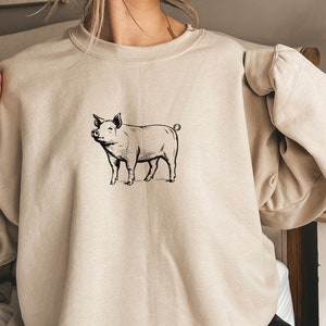 Cute Pig shirt, Pig Sweatshirt, Pig Shirt, Farm life, Pig Shirt, Cute Pig Sweatshirt, Barn Animals shirt, Love Pigs Shirt, Homestead Shirt