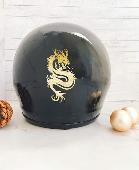 dragon design motorcycle helmet Voss 580 Conquest Red Modular dependent on the type of motorcycle helmet and how it has been fitted. Open Face Vintage Custom Helmet