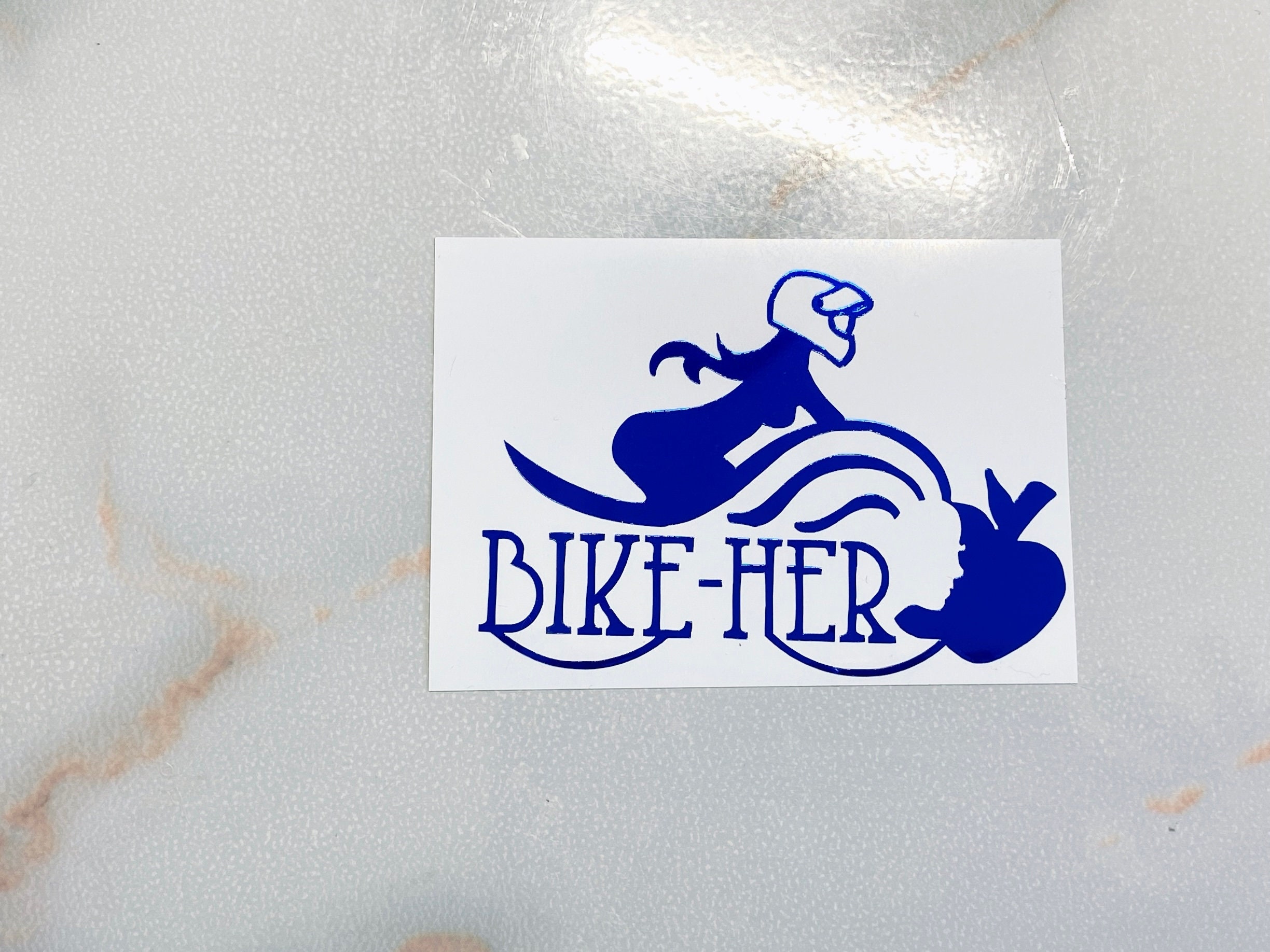 Female Motorcycle Sticker Motorcycle Helmet Decal Sticker Bike Girl Lady Biker Woman Sticker ...