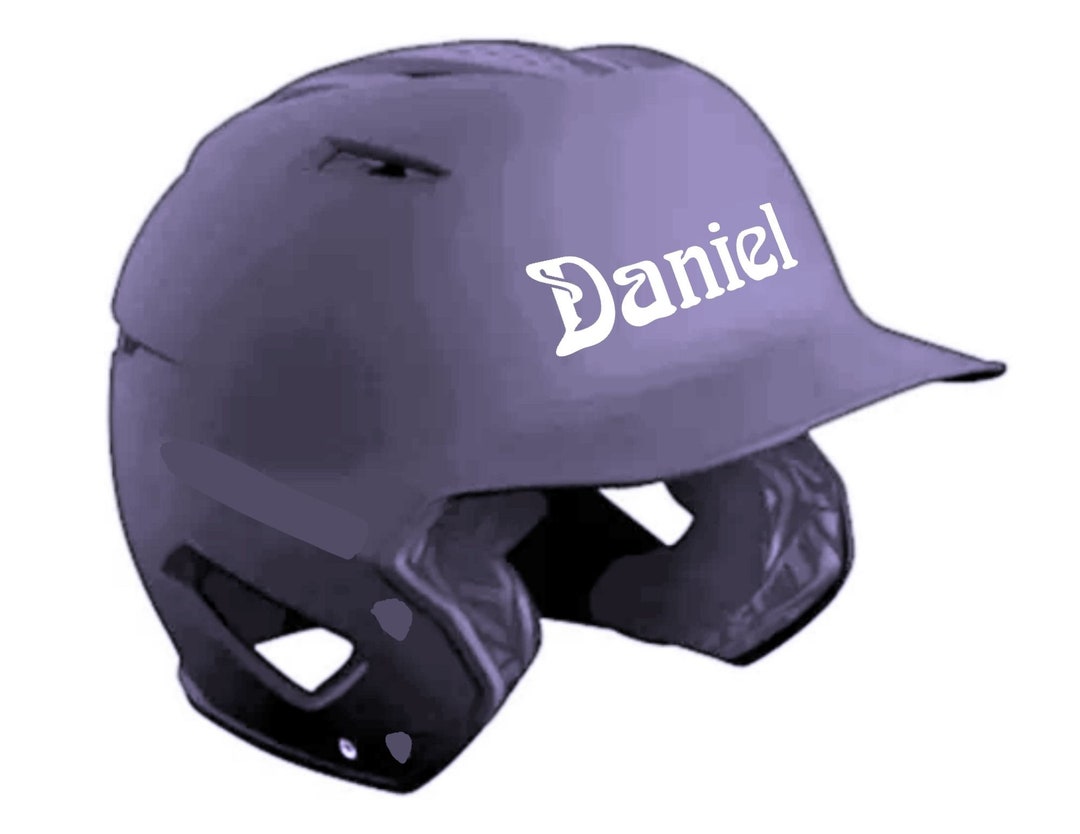 Custom Name Decal for Baseball Helmet Softball Helmet Sticker Etsy