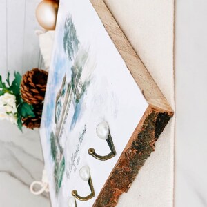 Custom House Sketch Key Holder Personalized Key Rack for Wall With ...