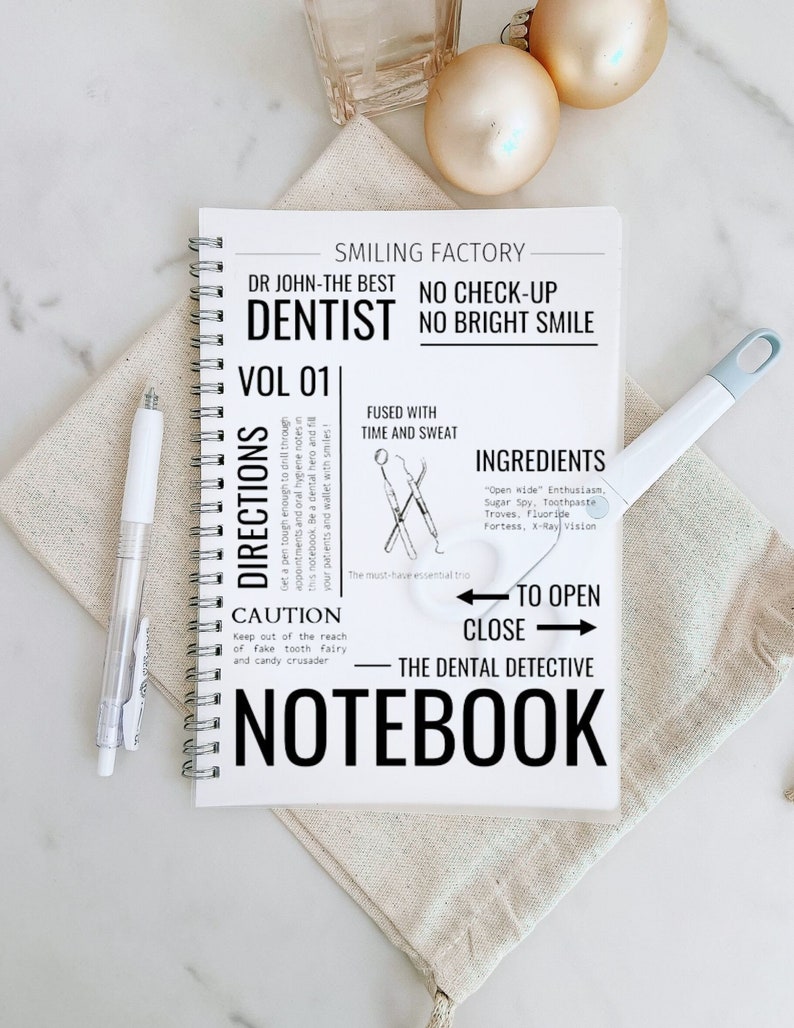 Personalize Dentist Gift Journal Dental Hygienist Assistant Planner