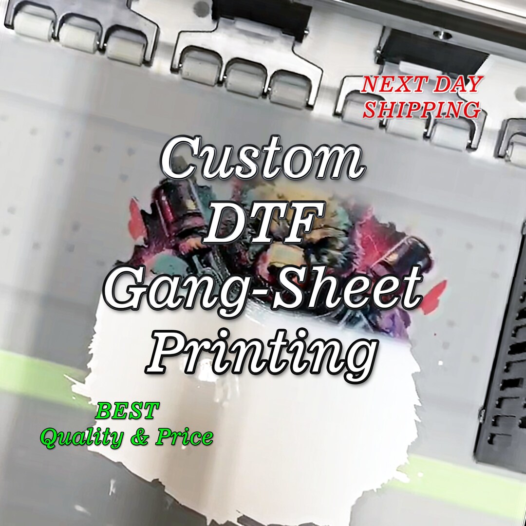 Custom Direct to Film Printing Gang Sheets, DTF Sheets, Print Transfers ...