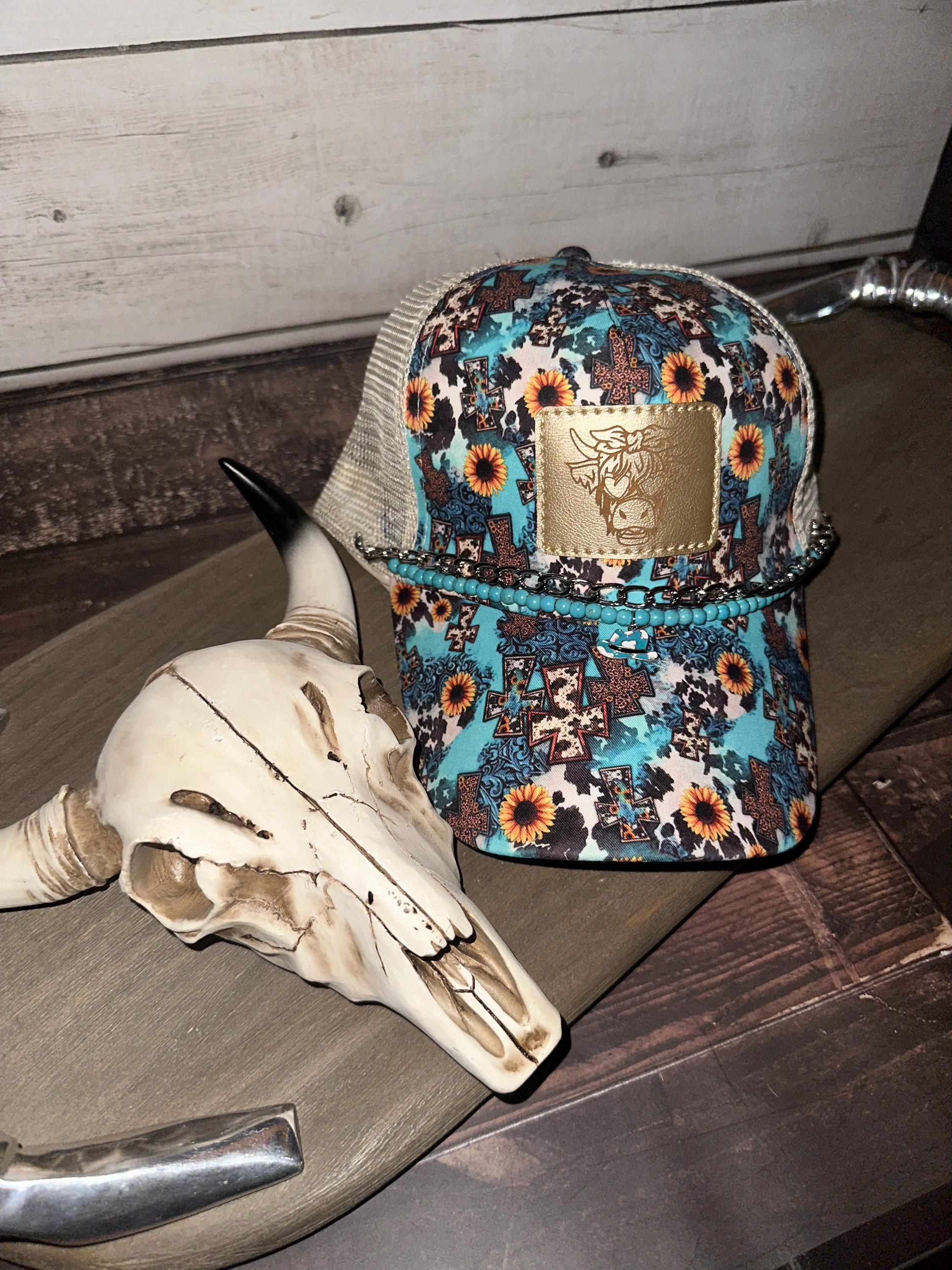 Highland Cow Ponytail Trucker Cap FullSizeRender_b831d939-c88d-  main image 3
