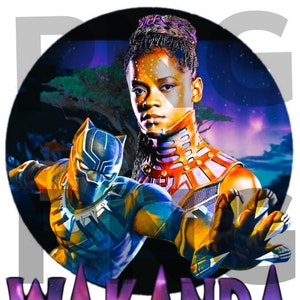 Transparent &quot;Wakanda Forever&quot; Digital Download, DTF, Sublimation, PNG image