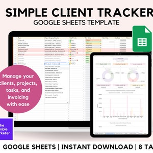 Client Tracker Spreadsheet | Google Sheets Template for Consultants ...