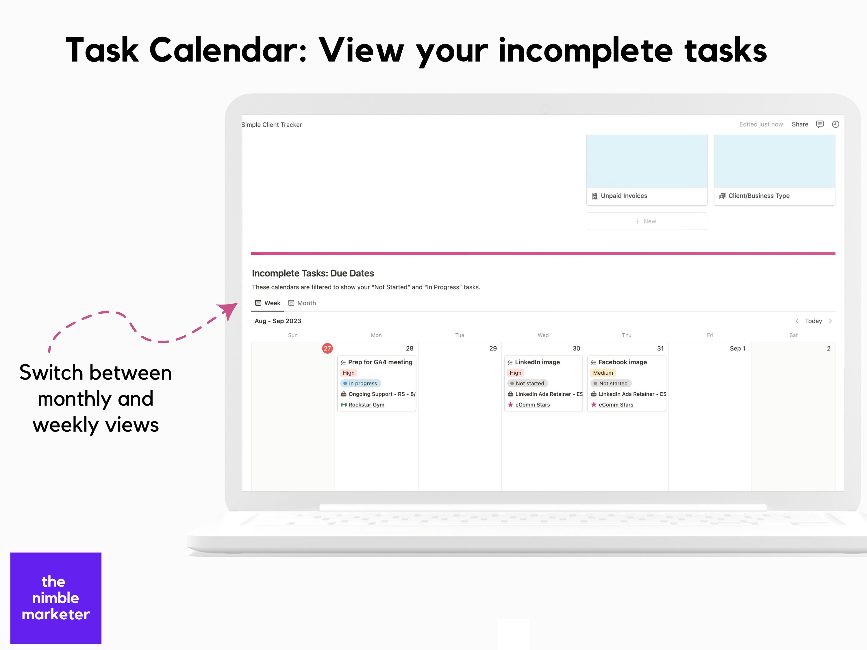 Client Tracker Notion Template for Freelancers, Consultants and Coaches ...