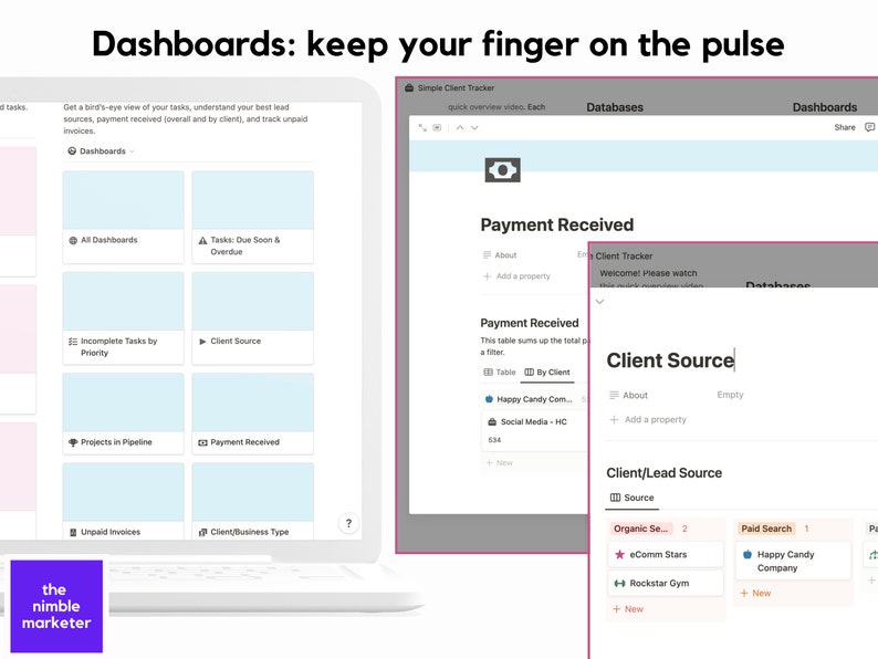 Client Tracker Notion Template for Freelancers, Consultants and Coaches ...