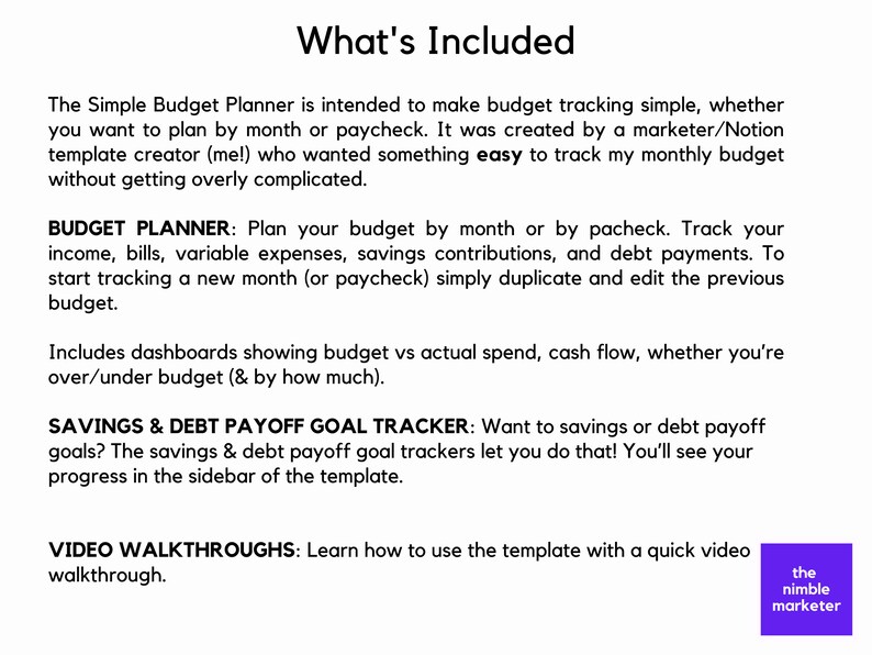 Budget Planner Notion Template | Budget Tracker | Monthly Budget ...