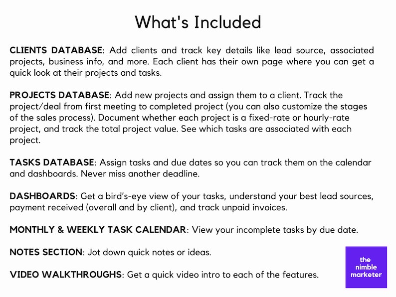 Client Tracker Notion Template for Freelancers, Consultants and Coaches ...