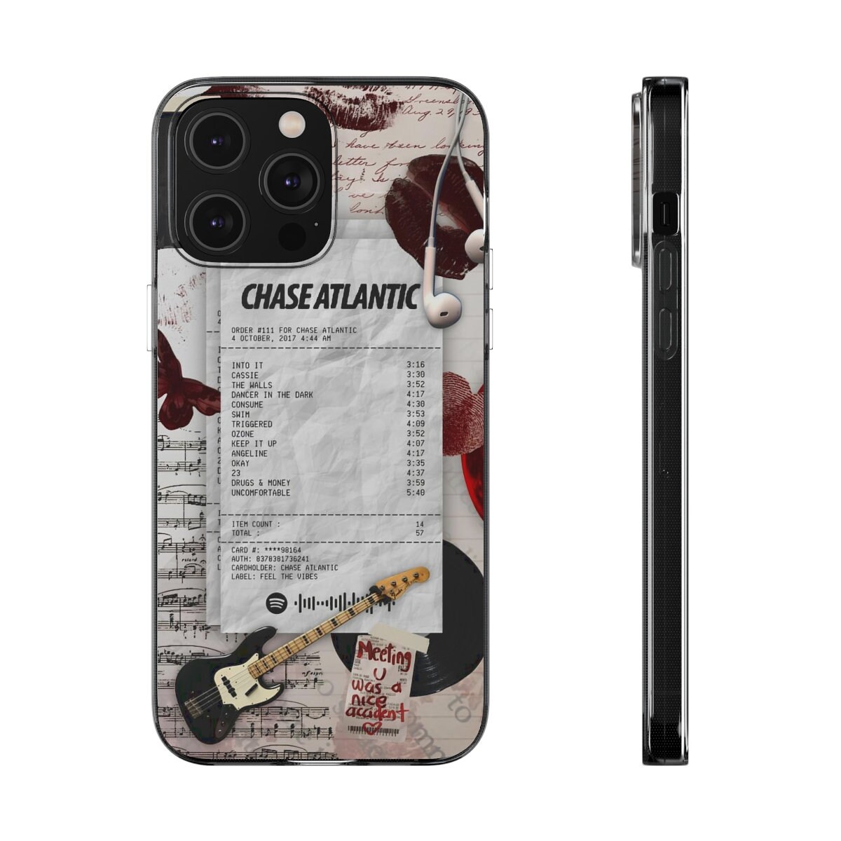 chase atlantic lyrics (consume) | iPad Case & Skin