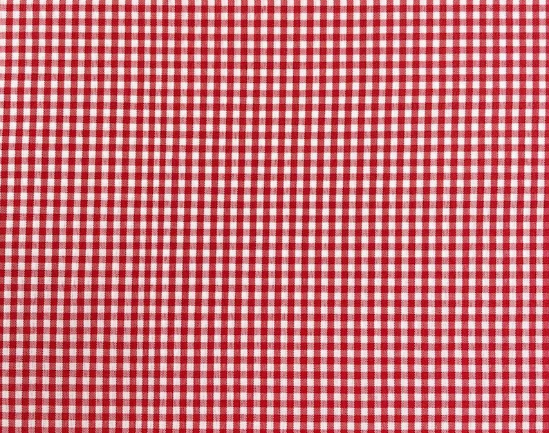 Puede incluir: Una tela con un patr&oacute;n cl&aacute;sico de cuadros vichy en rojo y blanco. El dise&ntilde;o consiste en una cuadr&iacute;cula repetitiva de peque&ntilde;os cuadrados uniformes que alternan colores rojo y blanco s&oacute;lidos, creando un aspecto a cuadros en la superficie.