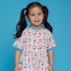 Girls Jumpsuit – Organic Cotton Summer Romper – Wide Leg Spring Playwear Outfit for Toddlers