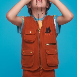 Girls top cargo vest