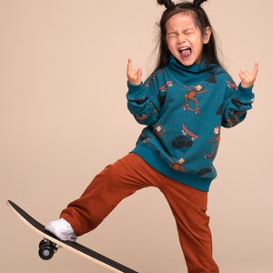 Warm Brown Corduroy Pants for Kids, Gender Neutral, Adjustable waistband Corduroy Pants for Children