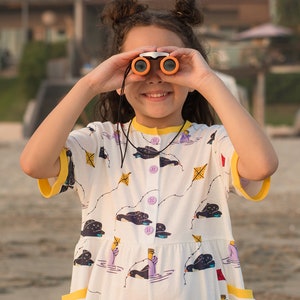 Toddler Romper Soft Organic Cotton Play Jumpsuit  Fun Print Wide Leg Summer Outfit for Girls