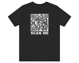 QR Code T-Shirt - Scan for a Musical Surprise! Never Gonna Give You Up Rickroll