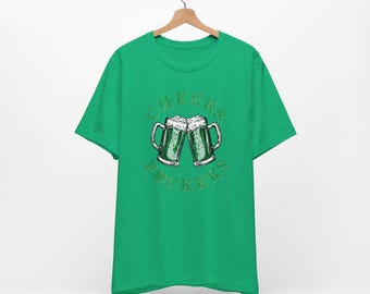 Cheers F#ckers St Patricks Day T-Shirt  Funny Irish Beer Mug Tee