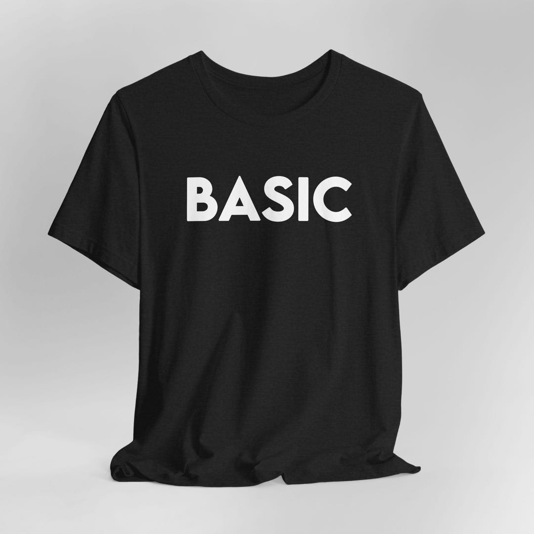 Basic Graphic Tee: Gen Z Minimalist Cotton T-shirt - Etsy