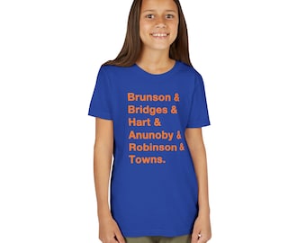 Maglietta arancione per ragazzi in edizione limitata dei New York Knicks: Sostieni i NY Knicks '24-'25