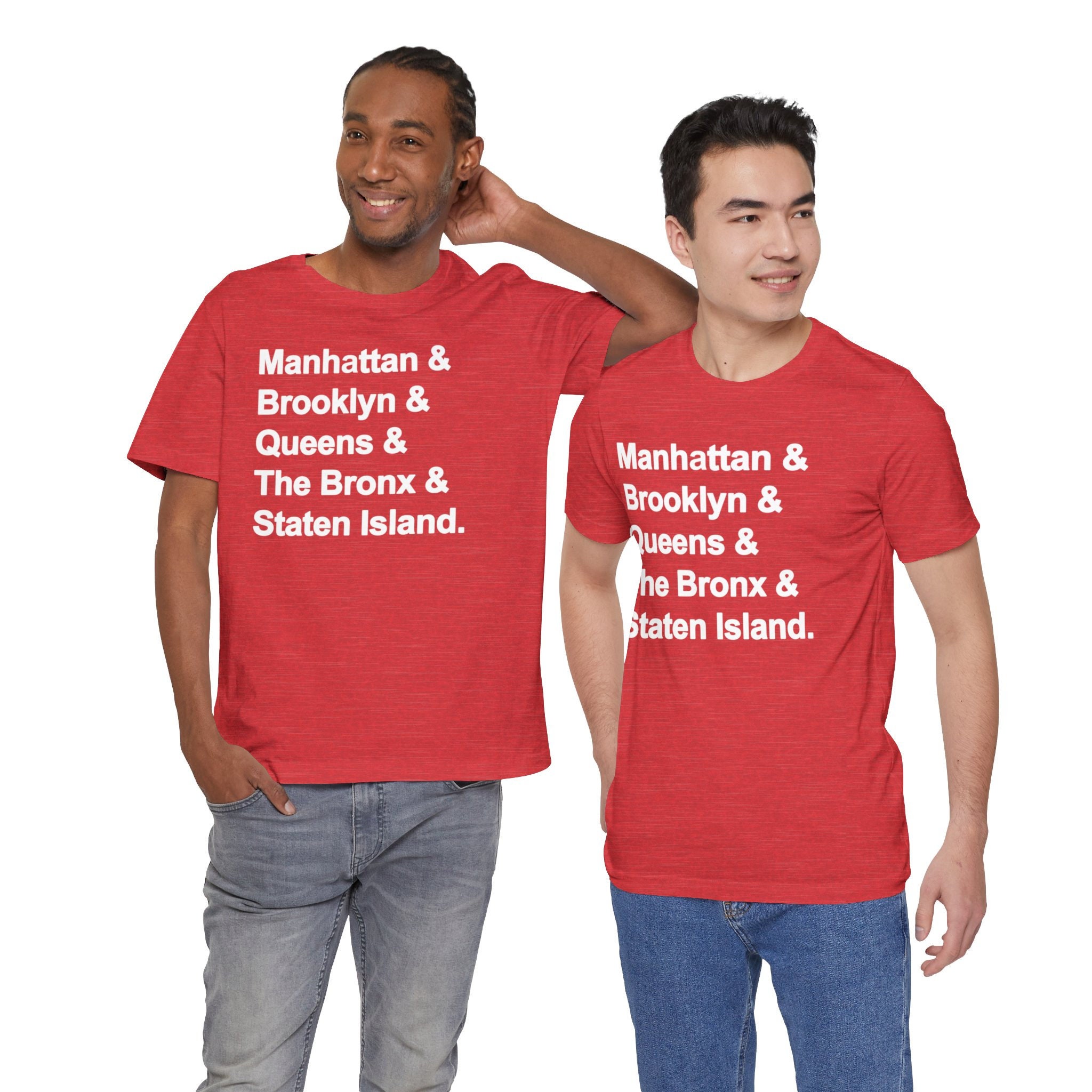 The 5 Boroughs of New York City T Shirt - Rep Your Borough in NYC