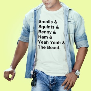 Sandlot Names - Premium Quality Sandlot Names T-Shirt - Perfect Gift for Fans of this Baseball Movie!!
