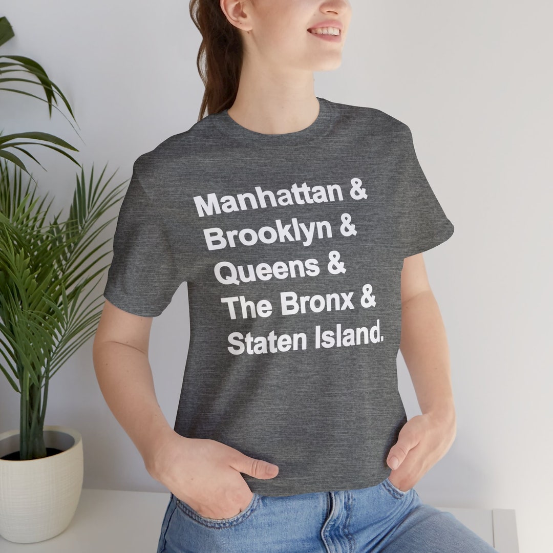 The 5 Boroughs of New York City T Shirt - Rep Your Borough in NYC