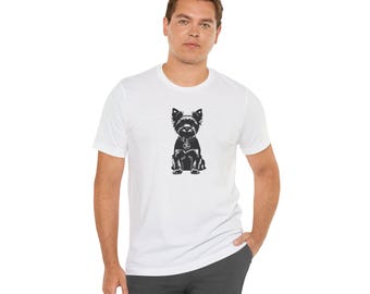 Yorkshire Terrier T-Shirt – "Ride or Bark" Dog Lover Gift