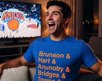 NY Knicks Playoff Names T-Shirt | Basketball Fan Apparel, MSG Tee