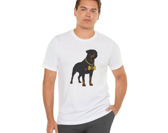 Rottweiler T-Shirt - Ride or Bark, Dog Lover Gift