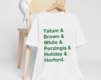 Boston Celtics Playoffs Tee: 2024-2025 Roster Names Shirt